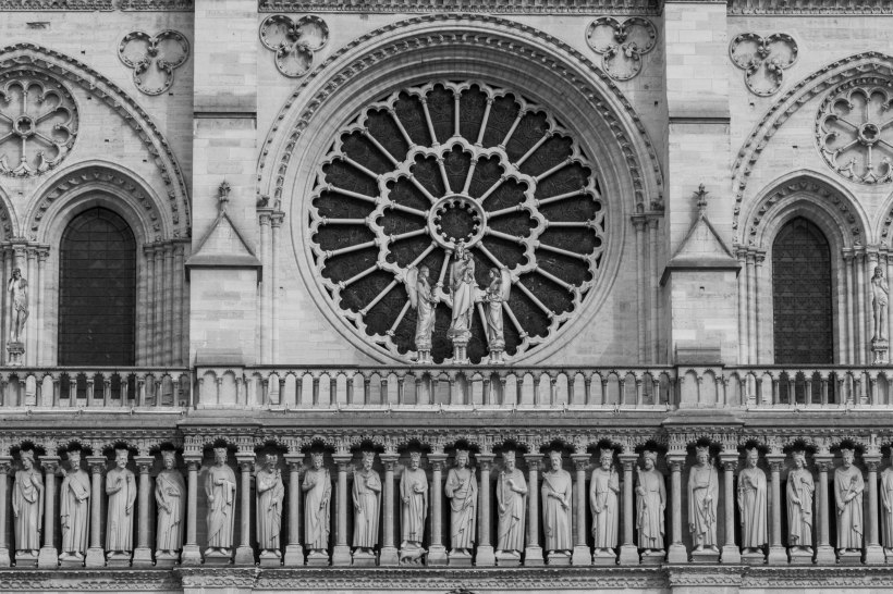 Architecture on the Notre Dame cathedral